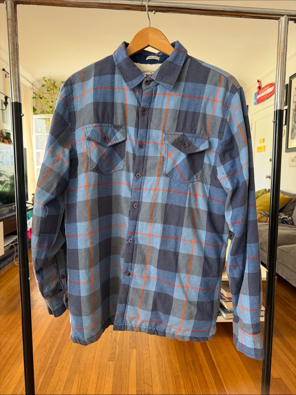 Frontier Supply Co.  Quilted super soft Plaid Button-Up Jacket